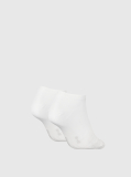 White 2 Pack Short Socks  Women