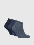 Blue 3 Pack  Sneaker Socks   Men