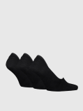 Black 3 Pack Footie Socks  Men