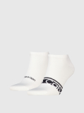 White 2 Pack Sneaker Socks  Men