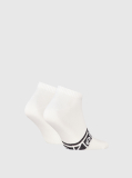 White 2 Pack Sneaker Socks  Men