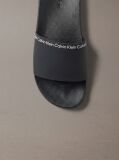 Black Contoured Logo Sliders  Men