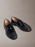 Black Moses - Leather Pleated Penny Loafers  Men