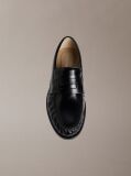 Black Moses - Leather Pleated Penny Loafers  Men