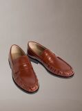Brown Moses - Leather Pleated Penny Loafers  Men