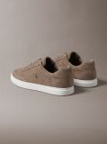 Brown Suede Signature Logo Trainers  Men