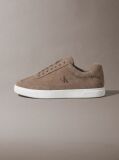 Brown Suede Signature Logo Trainers  Men