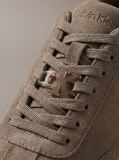 Brown Suede Signature Logo Trainers  Men