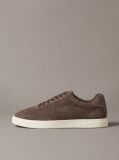 Brown Suede Low Profile Cupsole Sneakers  Men