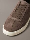 Brown Suede Low Profile Cupsole Sneakers  Men