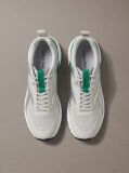 Λευκό Sneakers Από Πλεκτό Ύφασμα Και Μεταλλικές Λεπτομέρειες  Άνδρας