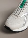 Λευκό Sneakers Από Πλεκτό Ύφασμα Και Μεταλλικές Λεπτομέρειες  Άνδρας