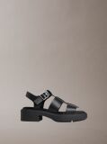 Black Melanie - Leather Fisherman Sandals  Women
