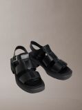 Black Melanie - Leather Fisherman Sandals  Women