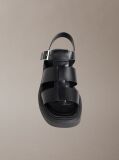 Black Melanie - Leather Fisherman Sandals  Women