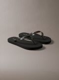Black Arwa - Metallic Pearlised Flip Flops  Women