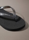 Black Arwa - Metallic Pearlised Flip Flops  Women