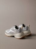 Silver Metallic Hike Runner Hybrid Sneakers  Women
