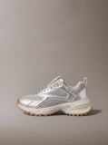 Silver Metallic Hike Runner Hybrid Sneakers  Women
