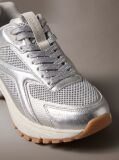 Silver Metallic Hike Runner Hybrid Sneakers  Women