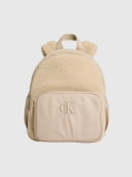 Beige Teddy Medium Backpack  Kids Unisex