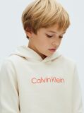 Μπεζ Unisex Hoodie Με Λογότυπο  Παιδικό Unisex