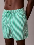 Green Medium Drawstring Swim Shorts - CK Monogram  Men