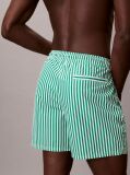 Green Medium Drawstring Swim Shorts - CK Monogram  Men