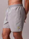 Grey Medium Drawstring Swim Shorts - CK Monogram  Men