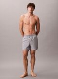 Grey Medium Drawstring Swim Shorts - CK Monogram  Men