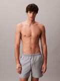 Grey Medium Drawstring Swim Shorts - CK Monogram  Men