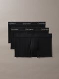 Μαύρο Σετ 3 Χαμηλόμεσα Μπόξερ - Icon Cotton Stretch  Άνδρας