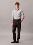 Grey Slim Fit Essential Stretch Poplin Shirt  Men