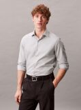 Grey Slim Fit Essential Stretch Poplin Shirt  Men