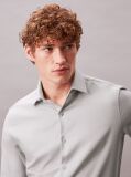 Grey Slim Fit Essential Stretch Poplin Shirt  Men