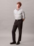 Grey Slim Fit Essential Stretch Poplin Shirt  Men