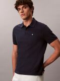 Μπλε Polo T-Shirt Από Βαμβάκι Πικέ  Άνδρας