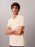Beige Cotton Piqué Polo Shirt  Men