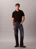 Μαύρο Polo T-Shirt Από Βαμβάκι Πικέ  Άνδρας