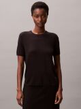 Black Fine Gauge Viscose Jumper  Women