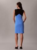 Multi Smooth Crepe Colour Block Dress  Women