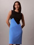 Multi Smooth Crepe Colour Block Dress  Women