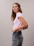 Purple Slim Cropped Monogram T-shirt  Women
