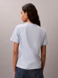 Blue Monogram Logo Tee  Women