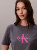 Grey Monogram Logo Tee  Women