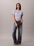 Purple Monogram Logo Tee  Women