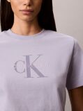 Purple Monogram Logo Tee  Women