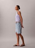 Purple Cotton Stretch Rib Tank Top  Women