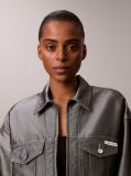 Silver Denim Bomber Jacket  Women