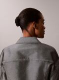 Silver Denim Bomber Jacket  Women